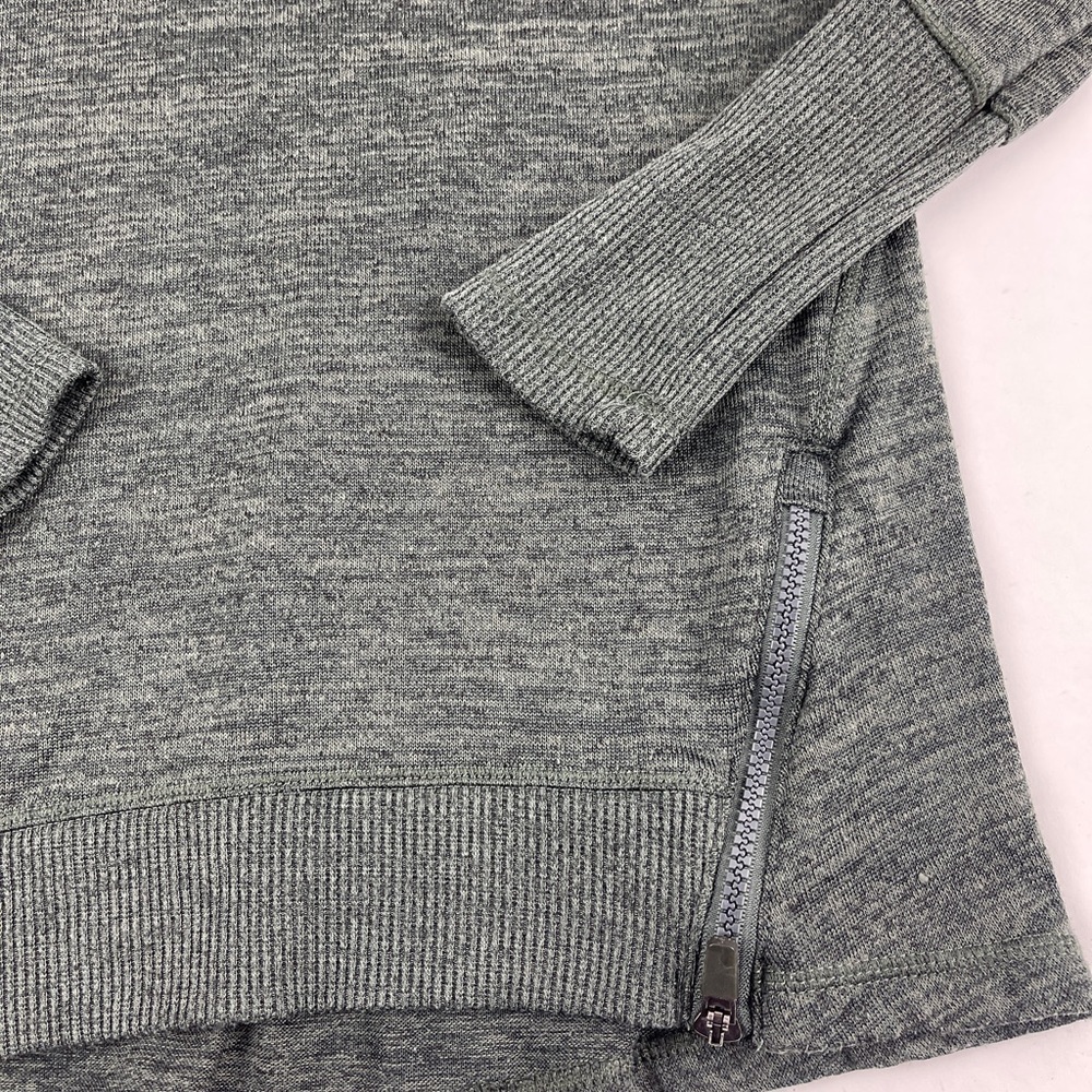 Active Life Sweater Womens Medium Heather Green Side Zippers - Picture 5 of 8